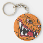 verärgerter Basketball Schlüsselbänder
