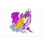 Verärgerter Feuer-Drache Postkarten