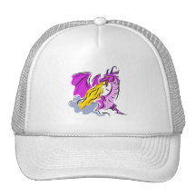 Verärgerter Feuer-Drache Truckercap