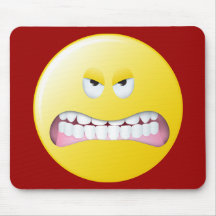 Verärgerter Smiley Mauspads