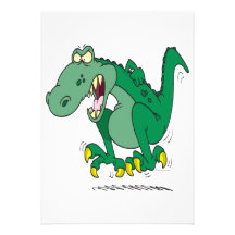 verärgerter t-rex Dino-Wutanfall Ankündigungen