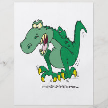 verärgerter t-rex Dino-Wutanfall Flyerdesign