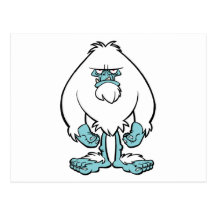 Verärgerter Yeti Postkarten