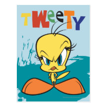 Verärgertes Tweety Postkarte