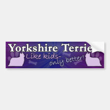 Verbessern Sie als Autoaufkleber Kinderyorkshires 