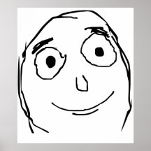 Verbessern Sie als erwartetes Gesicht Posterdruck