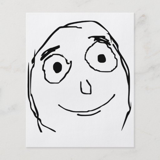 Verbessern Sie als erwartetes Raserei-Gesicht Meme Vollfarbige Flyer