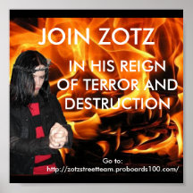 Verbinden Sie Zotz Plakat >: D