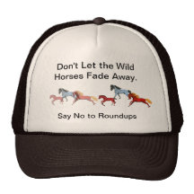 Verblassender wilde Pferdehut Baseball Caps