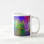 Verblaßte Feuerwerke Digital abstrakt Tee Tasse