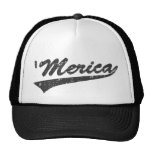 Verblaßter MERICA Swoosh-Fernlastfahrer-Hut (Schwa Truckerkappe