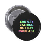 Verbot-Homosexuell-Heftig schlagen Button