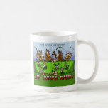 VERBOT-PFERD SPRINGT, BECHER-SCHALE LAUFEND KAFFEE TASSE