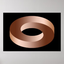 Verdrehte Ring-Illusion Posterdrucke