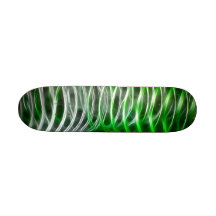 Verdrehtes grünes Skateboard Individuelle Skateboards