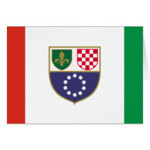 Vereinigung von Bosnien und Herzegowina, von Bosni Grußkarte
