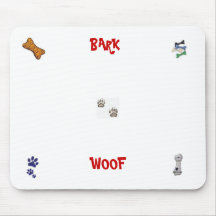 VERFOLGEN Sie TATZEN, Hundespielzeug, HUNDEknochen Mousepad
