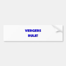 Vergers-Regel! Auto Aufkleber