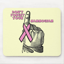 Vergessen Sie nicht Ihr Mammogramm Mousepad