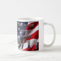 Vergessen Sie nie 9/11 Becher Kaffee Tassen