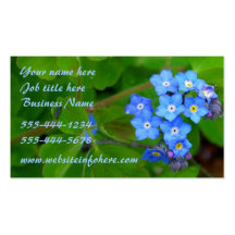 Vergissmeinnicht-Visitenkarte