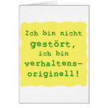 verhaltensoriginell grußkarten