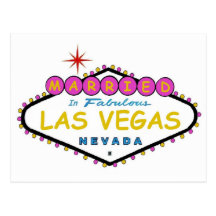 VERHEIRATET in fabelhafter Las- Vegaspostkarte