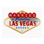 VERHEIRATET in fabelhafter Las- Vegaspostkarte