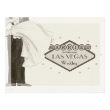 Verheiratet in fabelhafter Las- Vegaspostkarte