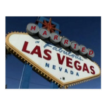 VERHEIRATET IN fabelhafter Las- Vegaspostkarte
