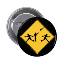Verkehrsschild-Meteor Anstecknadelbutton