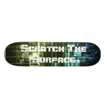 Verkratzen Sie die abstrakte Oberflächenplattform Bedruckte Skateboarddecks