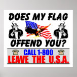 Verlassen Sie die USA! Plakate