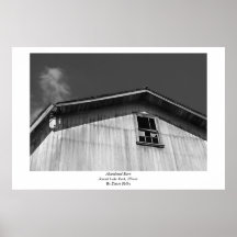 Verlassenes Scheune BW-Plakat