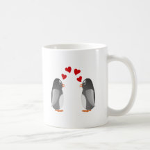 verliebte Pinguine penguins love Tee Tasse