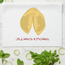 Vermögens-Plätzchen-personalisiertes Küchen-Tuch Handtuch