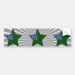 Vermont+Republik-Stern Autoaufkleber