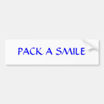 VERPACKEN SIE EIN LÄCHELN AUTOSTICKER