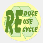 Verringern Sie Wiederverwendung recyceln 2 Sticker