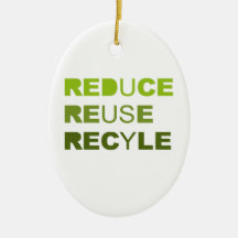 Verringern Sie Wiederverwendung recyceln Körper Weihnachtsbaum Ornament