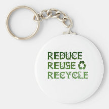 Verringern Sie Wiederverwendung recyceln Schlüsselanhänger