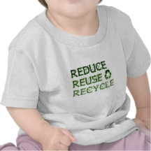 Verringern Sie Wiederverwendung recyceln Shirts