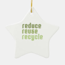 Verringern Sie Wiederverwendung Recyle Weinachtsornamente