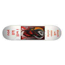 verrückt, Schädel Bedruckte Skateboarddecks