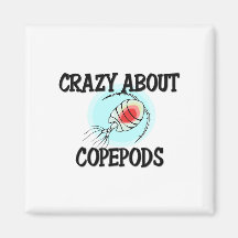 Verrückt über Copepods Kühlschrankmagnet