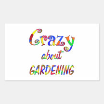 Verrückt über die Gartenarbeit Sticker