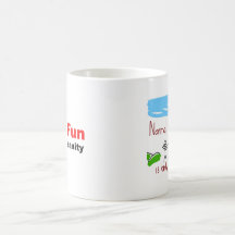 Verrückt und voll vom Spaß Kaffee Tasse