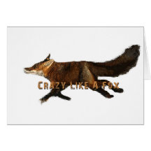 Verrückt wie ein Fox-Produkte Grußkarten