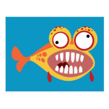 Verrückte Fische Postkarten