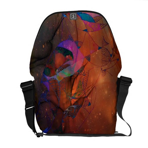 Verrückte Graffiti auf Schmutz Kuriertaschen